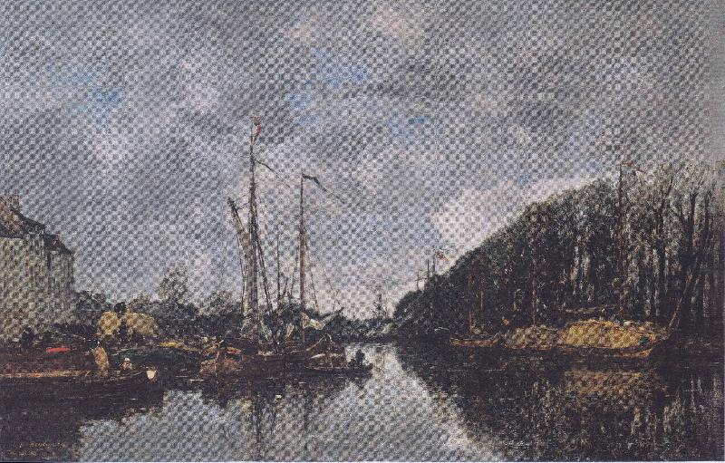 Eugene Boudin Kanal an der Allee Verte in Brussel